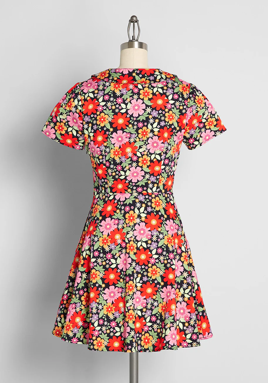 Bloom Temperature Mini Dress - Olabens