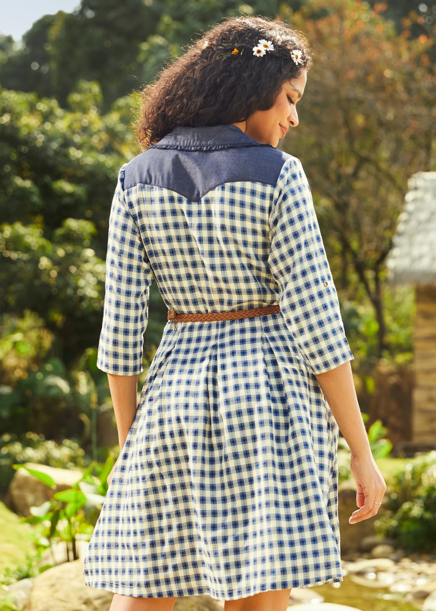 Prairie Gaze Western Shirtdress - Olabens