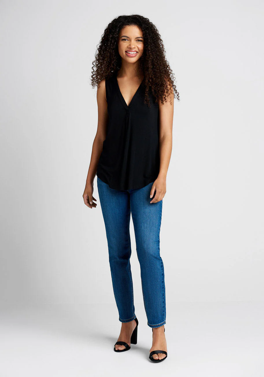 A Welcome Change Sleeveless Top - Olabens