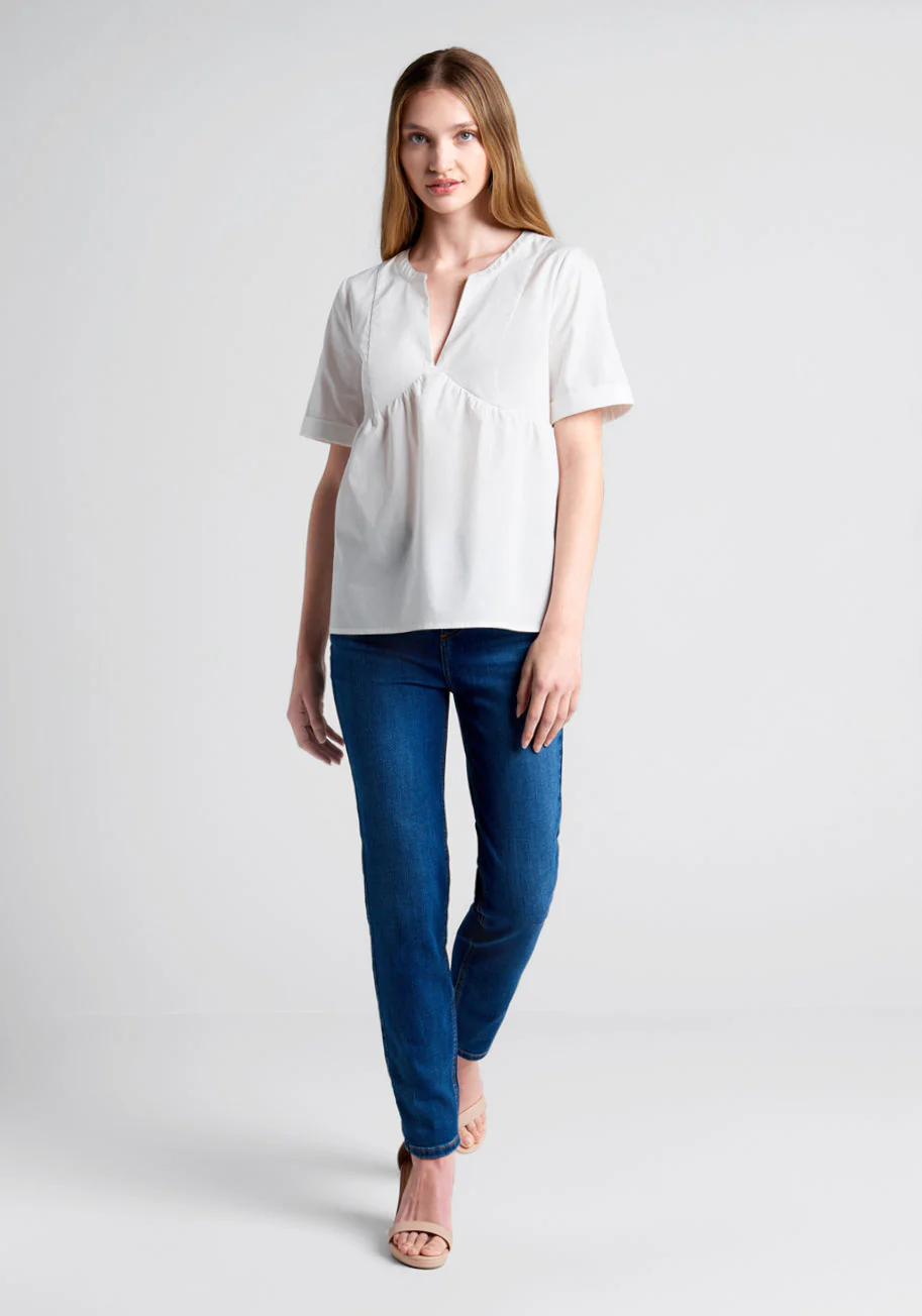 Never Better Y-Neck Top - Olabens
