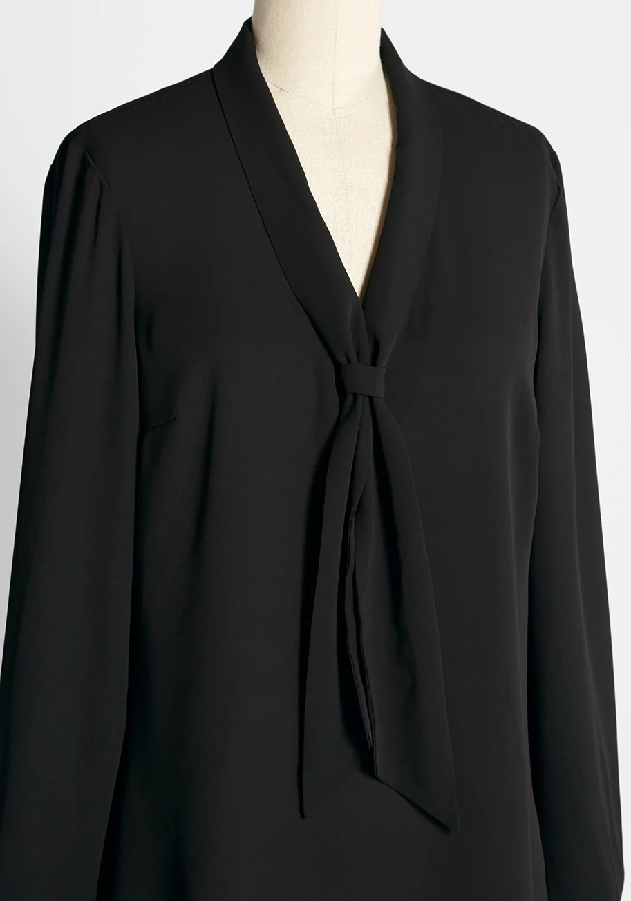 Pleasant Confidence Tie-Neck Top - Olabens