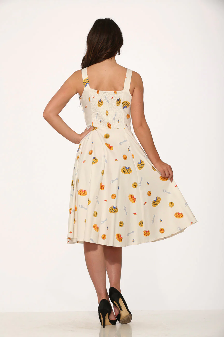 3466 OffWhite Pie Swing Dress - Olabens