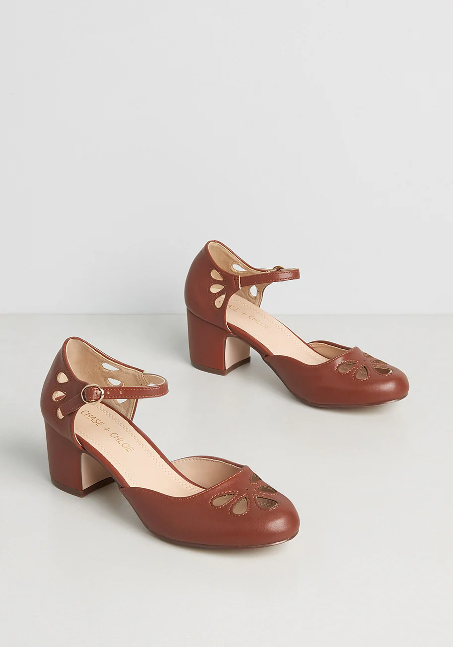 Walk Off With My Heart Ankle Strap Heel - Olabens