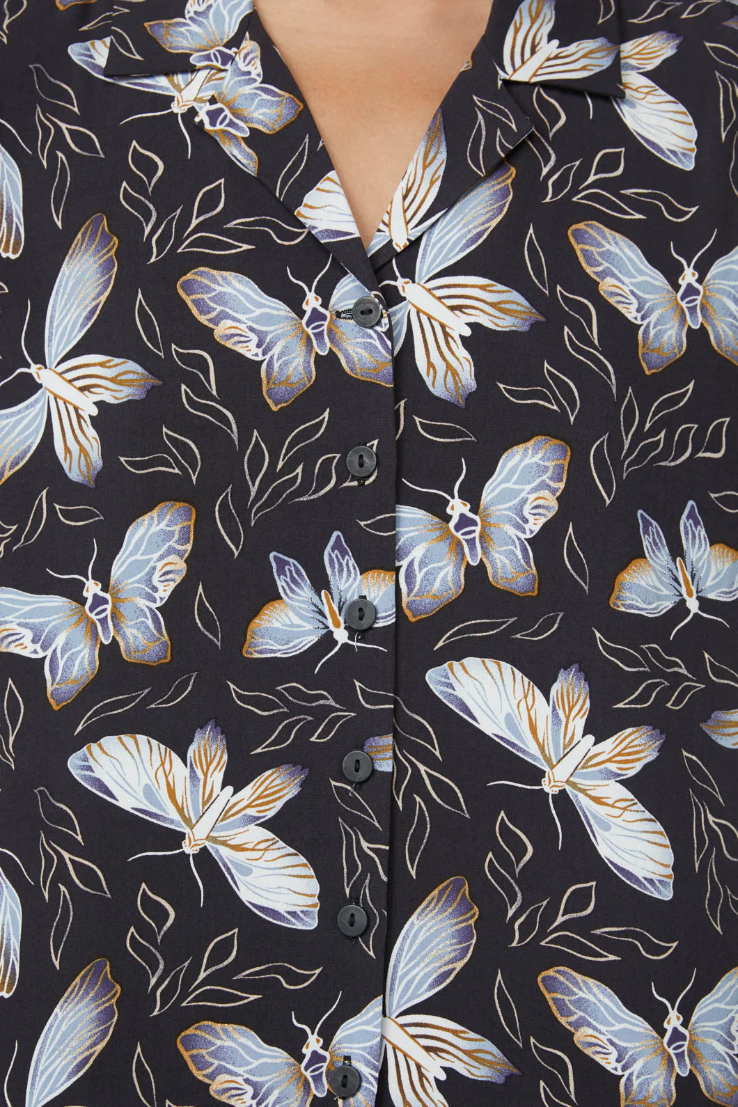 Larvae Print Blouse - Olabens