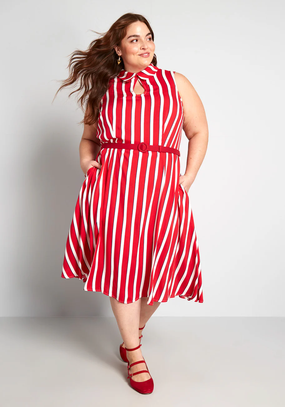 Isnyt x Collectif Posh Your Luck A-Line Dress - Olabens