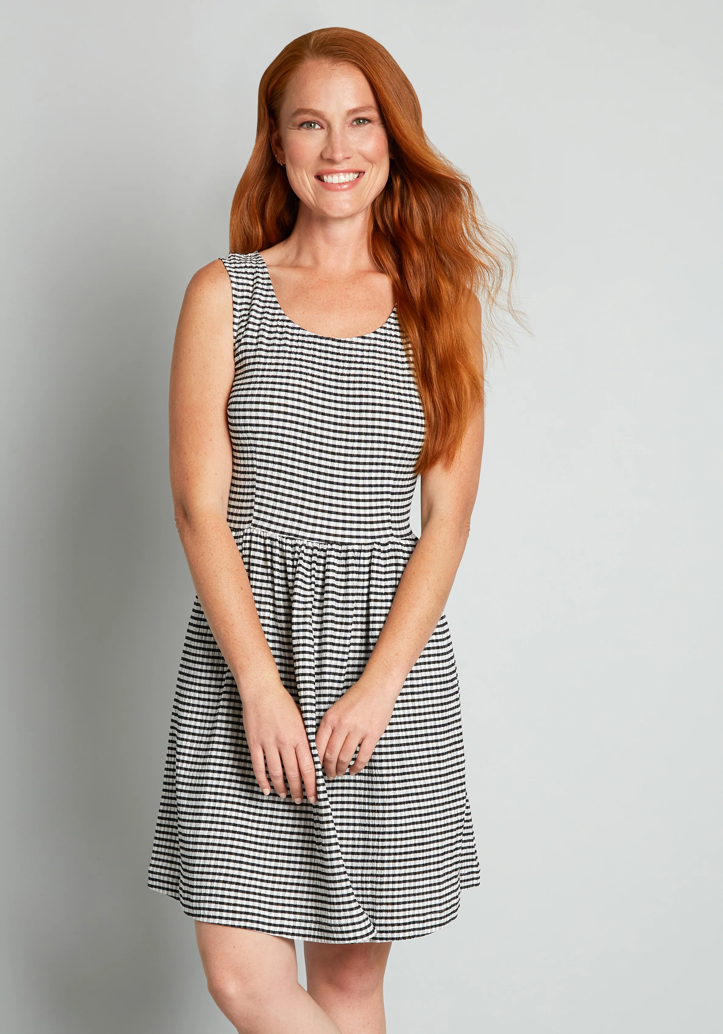 Optimistic Effect Sleeveless Dress - Olabens