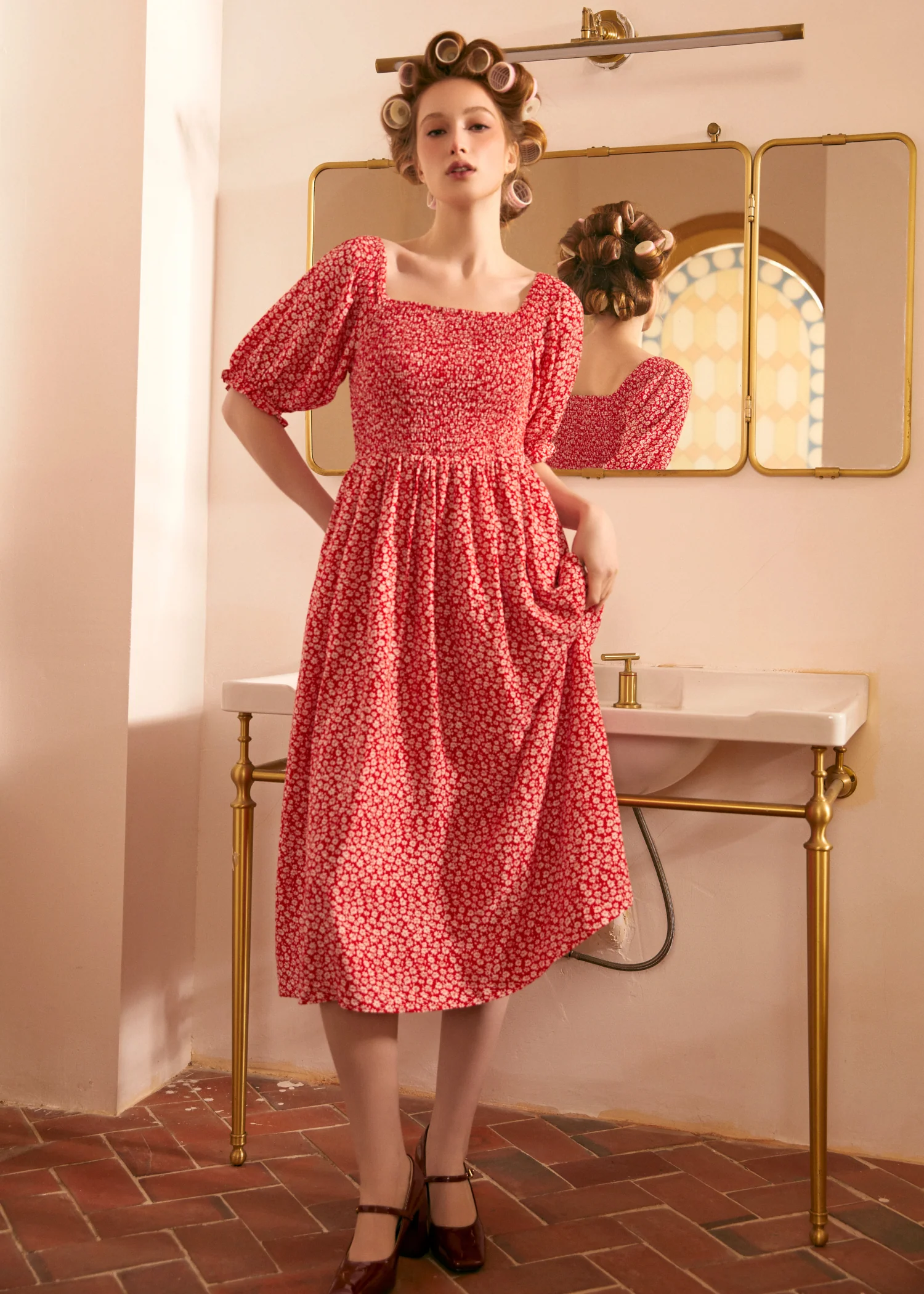 Lilting Love Short Sleeve Babydoll Dress - Olabens