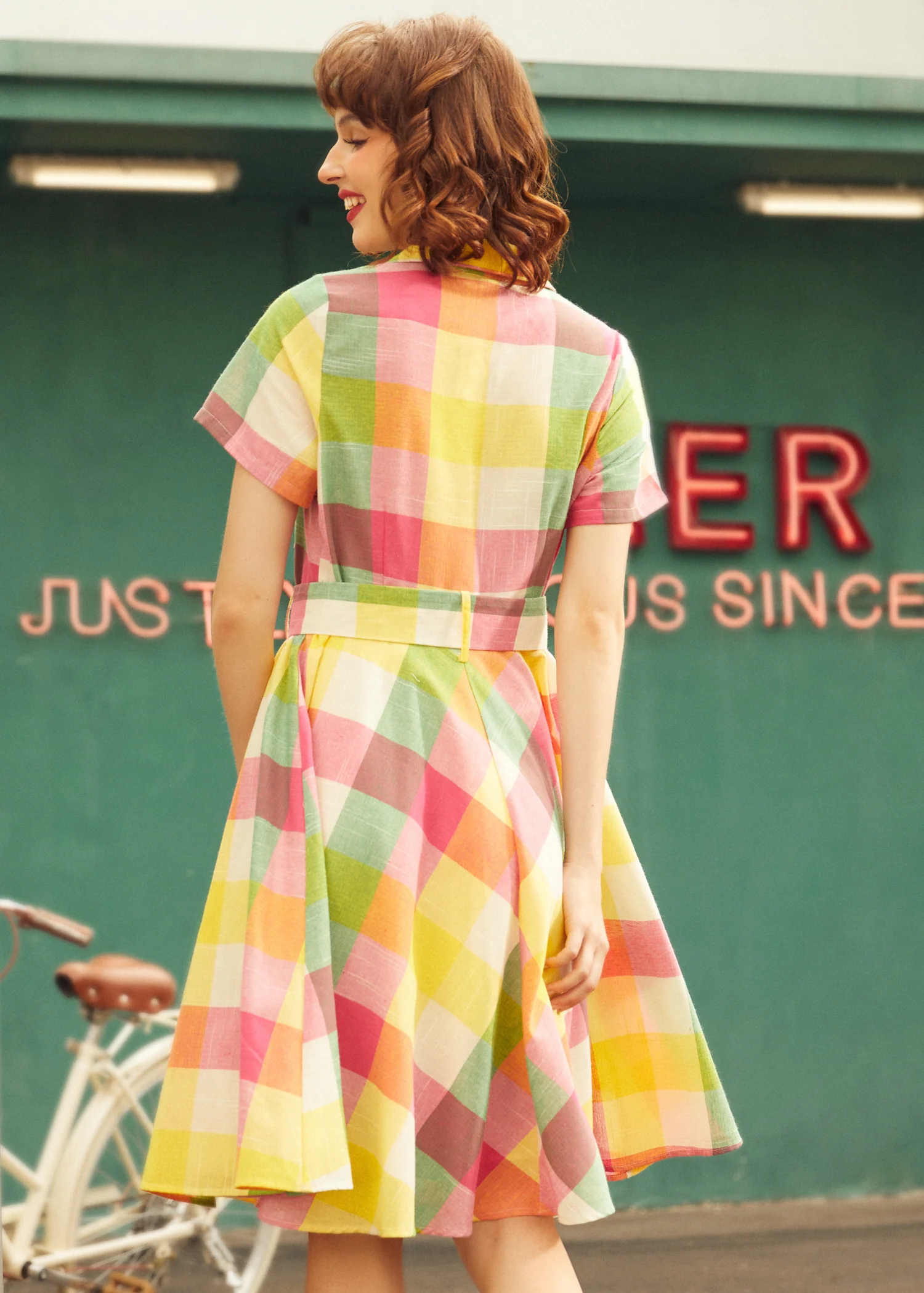 The Soda Fountain Sweetheart Dress - Olabens