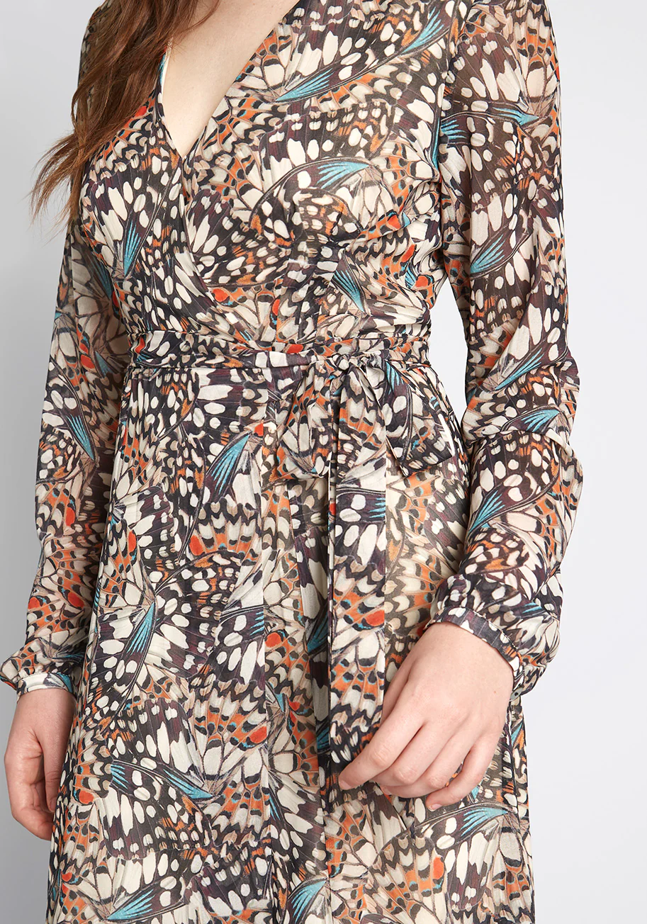 Flutter Perfection Maxi Wrap Dress - Olabens