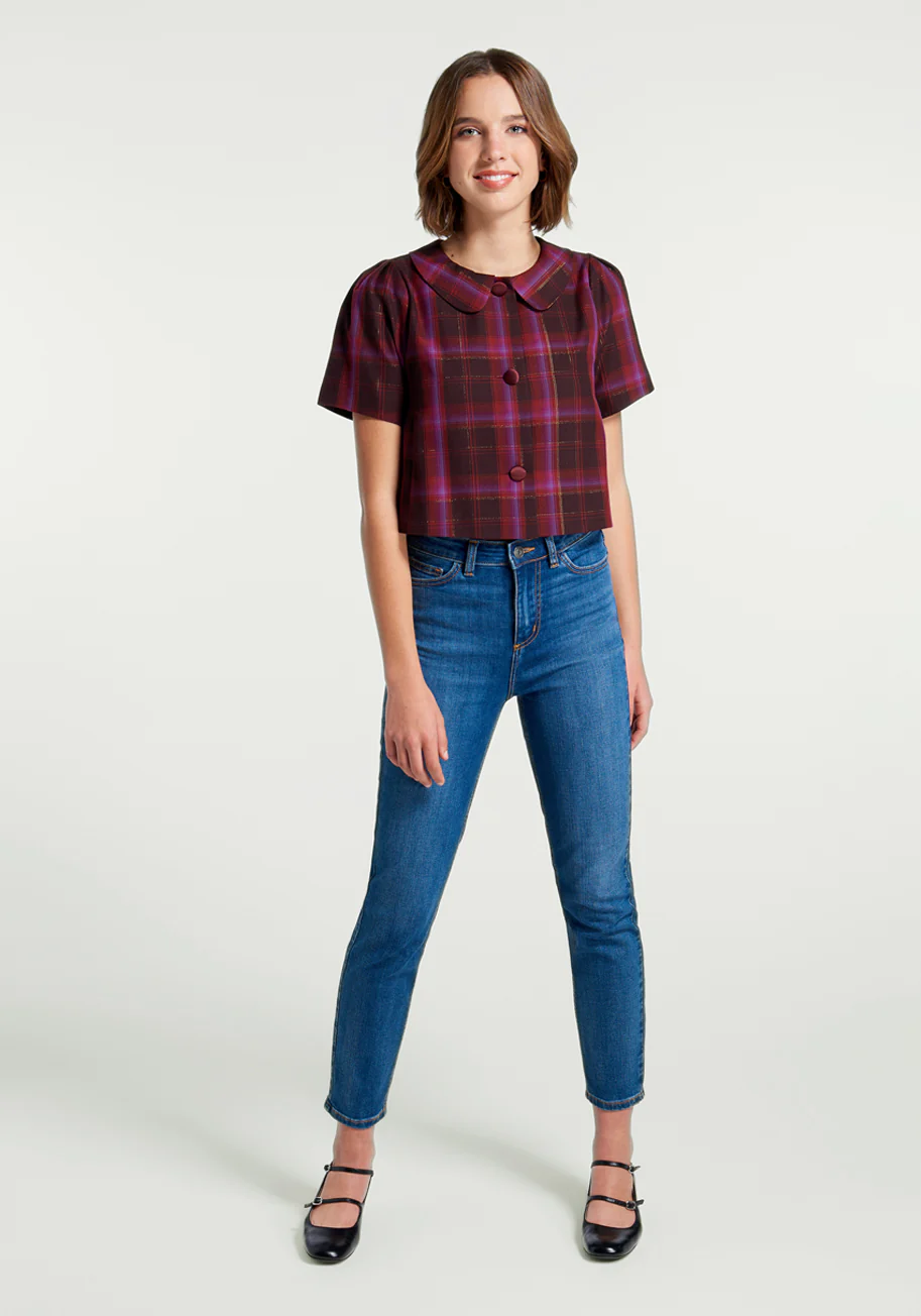 Festive Finesse Short Sleeve Jacket - Olabens
