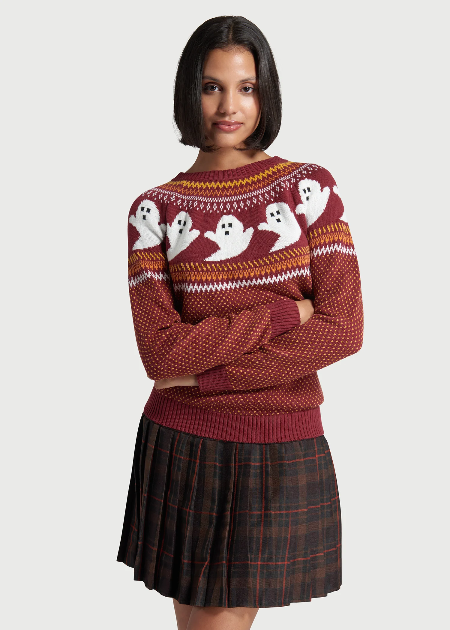 You've Been Ghosted Fair Isle Sweater - Olabens