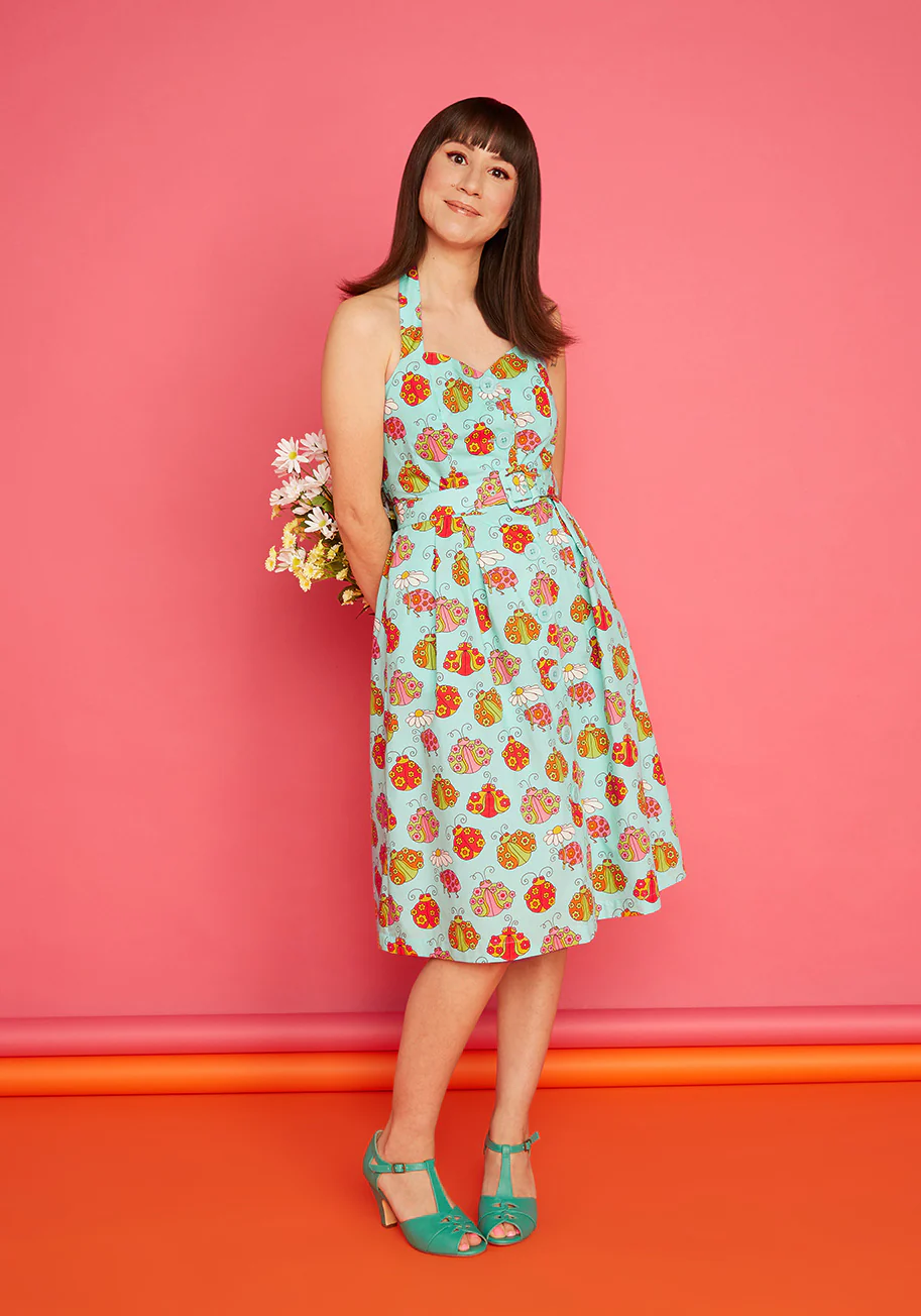 Isnyt x Marisol Muro Aligned With Destiny Fit And Flare Dress - Olabens