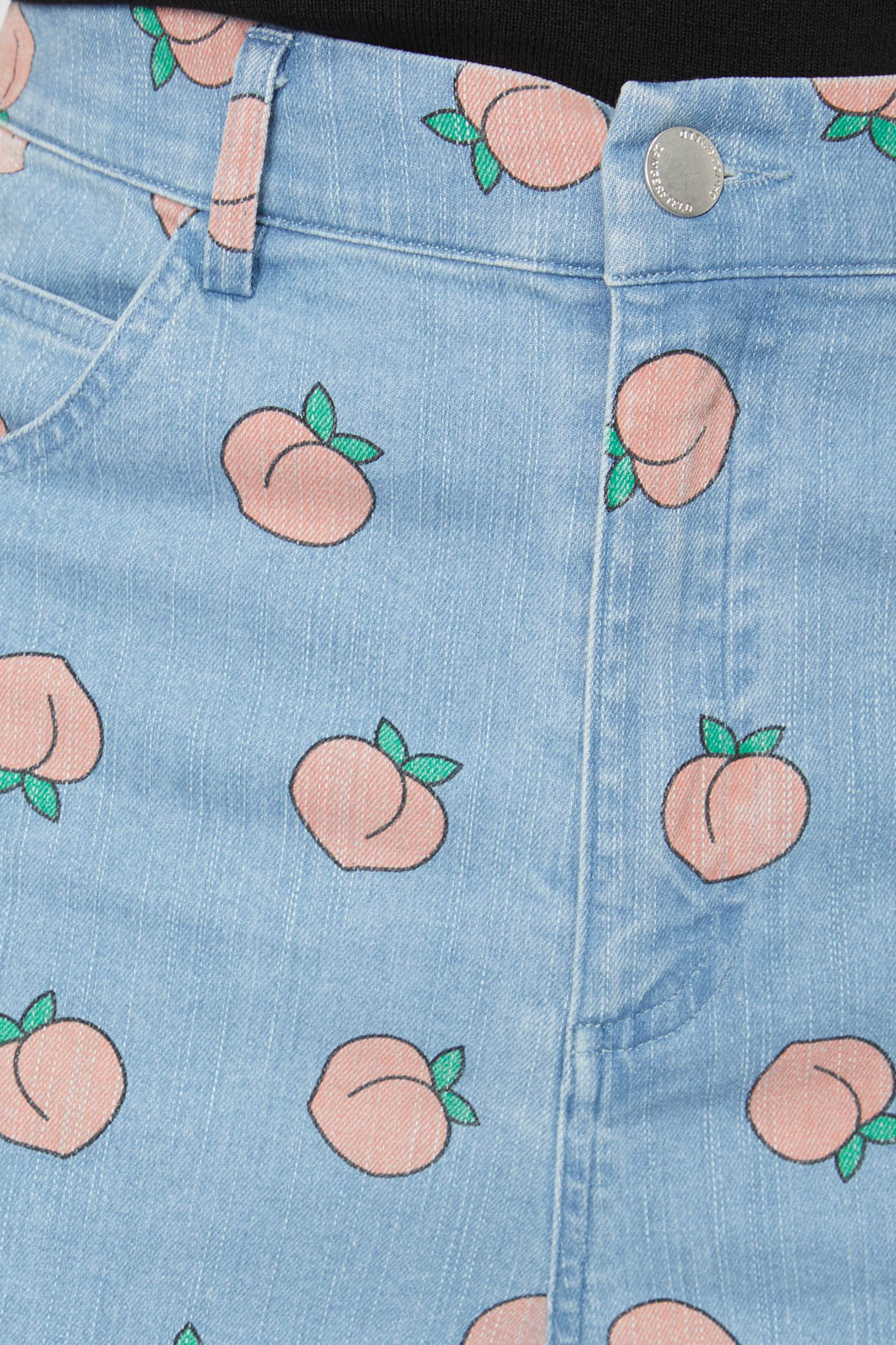 Denim Peach Wide Leg Jeans - Olabens