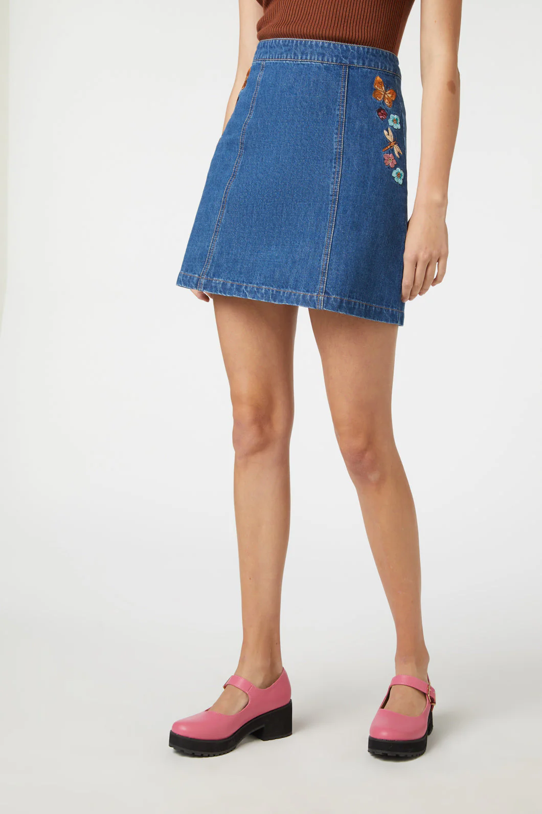 Flora Embroidered Skirt - Olabens