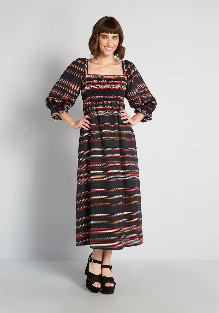 Forevermore Cottagecore Midi Dress - Olabens