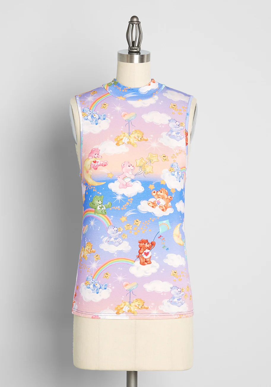 Isnyt x Care Bears Star Shower Power Mock Neck Top - Olabens