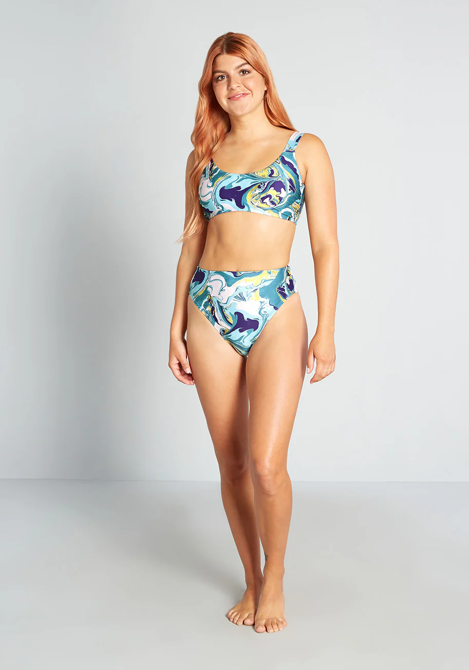 The Franky High-Waisted Bikini Bottom - Olabens
