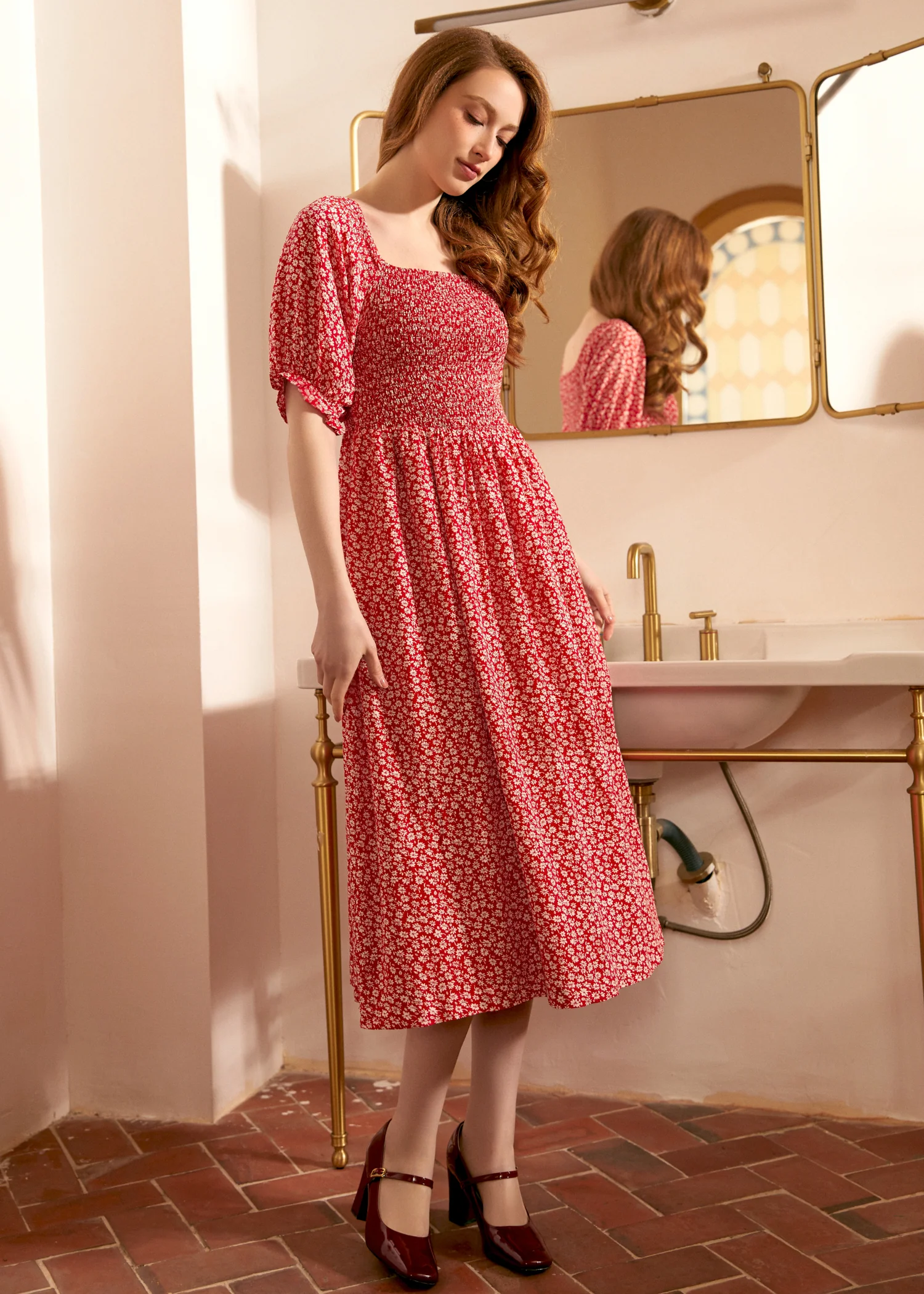 Lilting Love Short Sleeve Babydoll Dress - Olabens