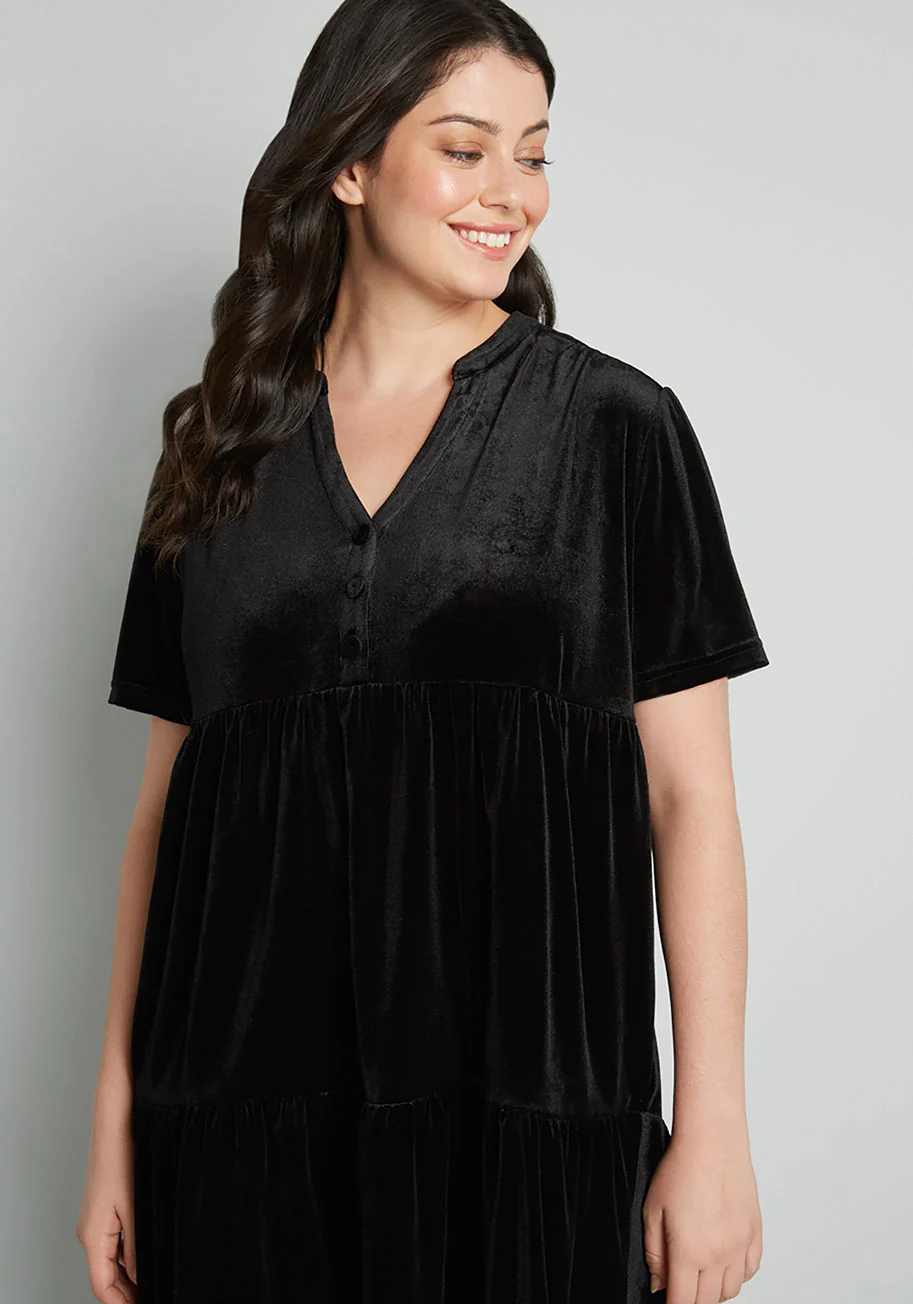 Levels Of Levity Tiered Babydoll Dress - Olabens