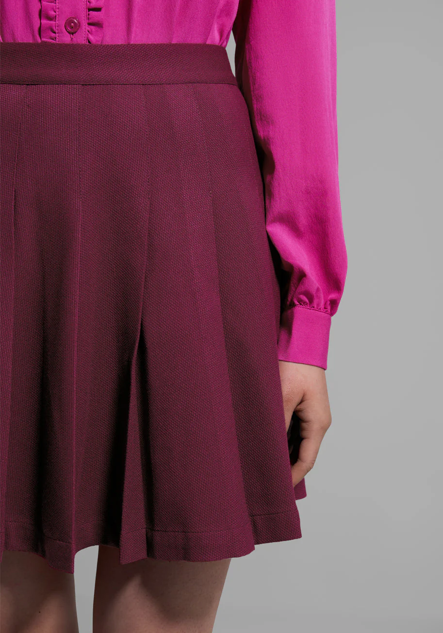 Pleats and Thank You Mini Skirt - Olabens
