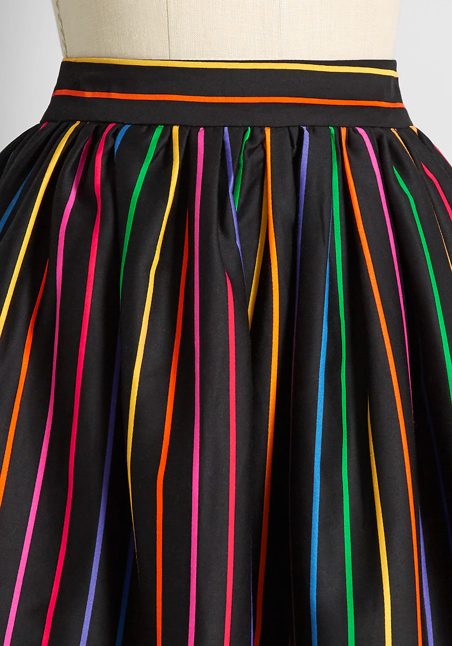 Rainbow Embraces Swing Skirt - Olabens