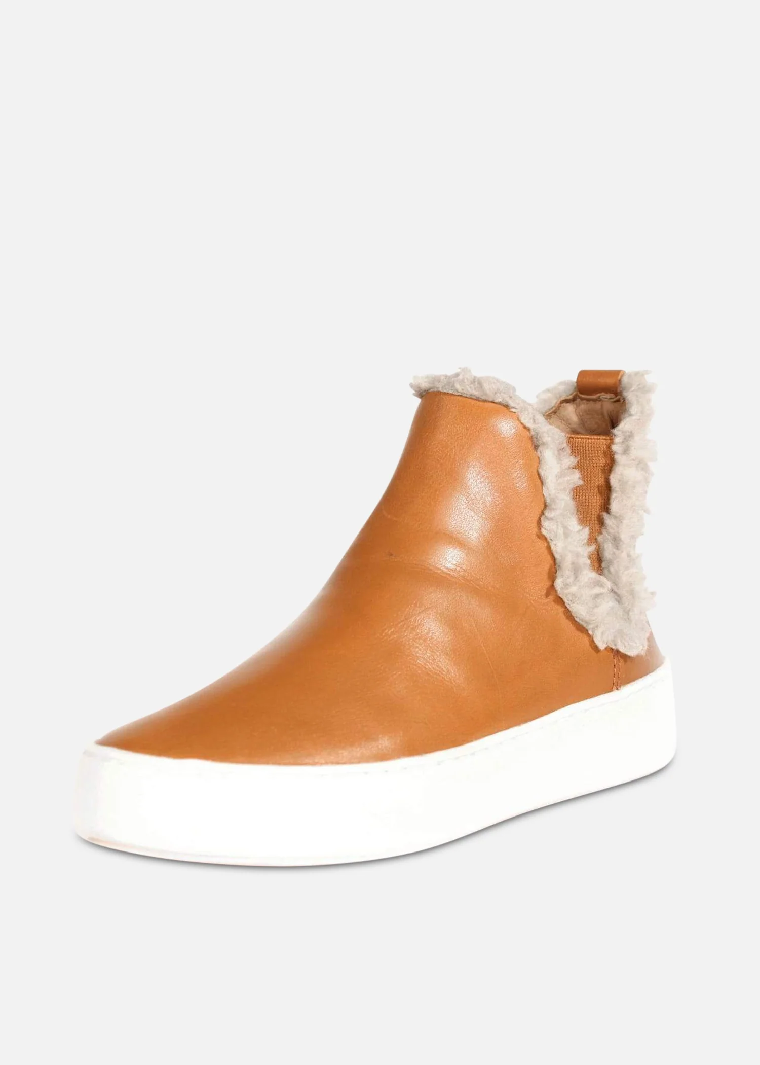Winston Shearling Detail Sneakers - Olabens