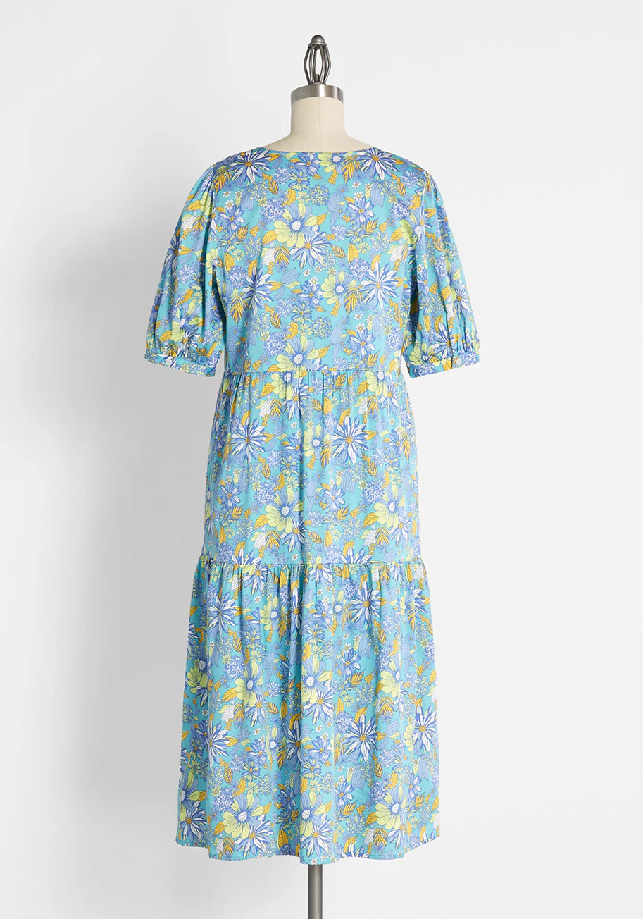 High Tea, High Time Midi Dress - Olabens
