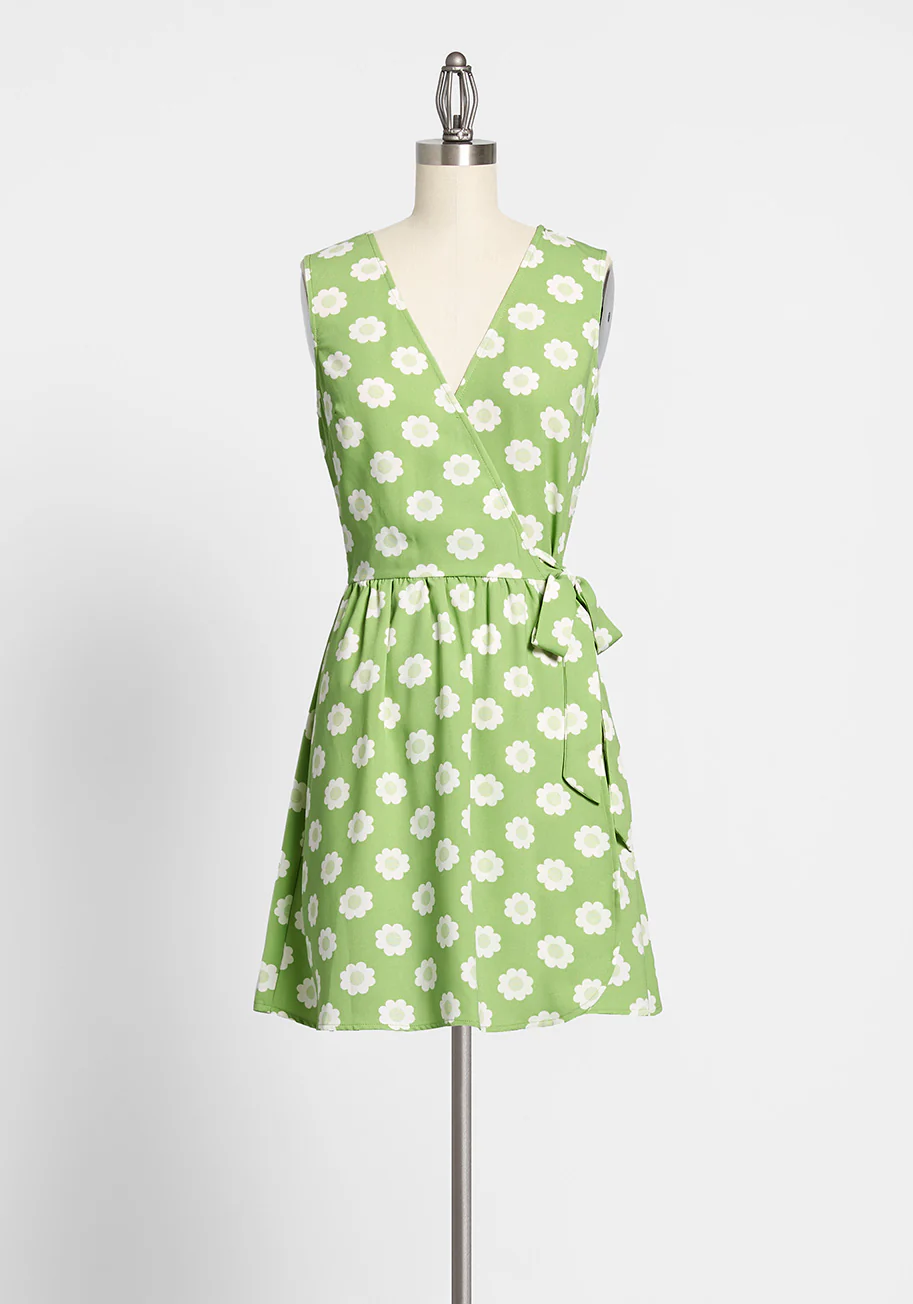 Pose Without Saying Wrap Dress - Olabens