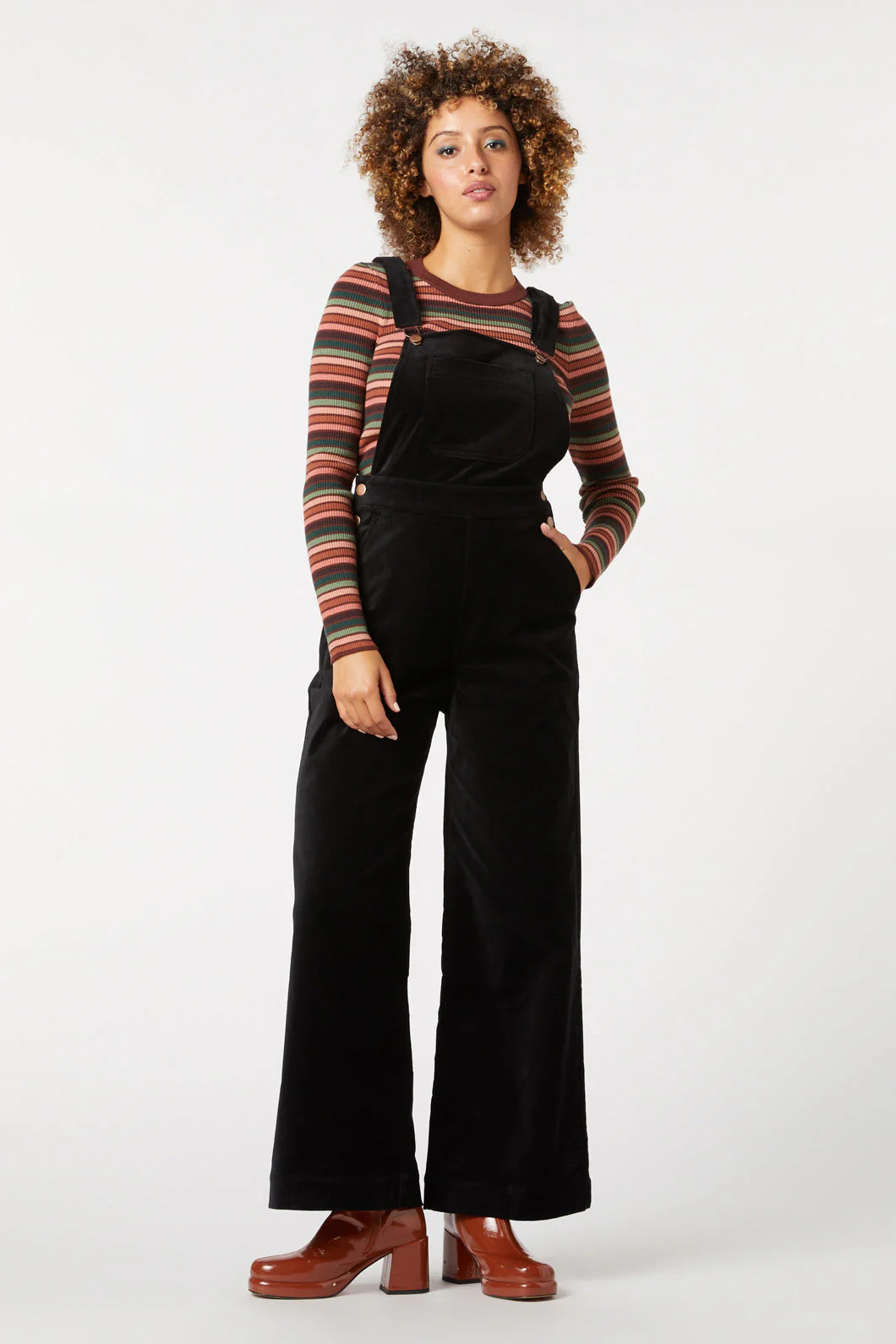 Sadie Velvet Overall - Olabens