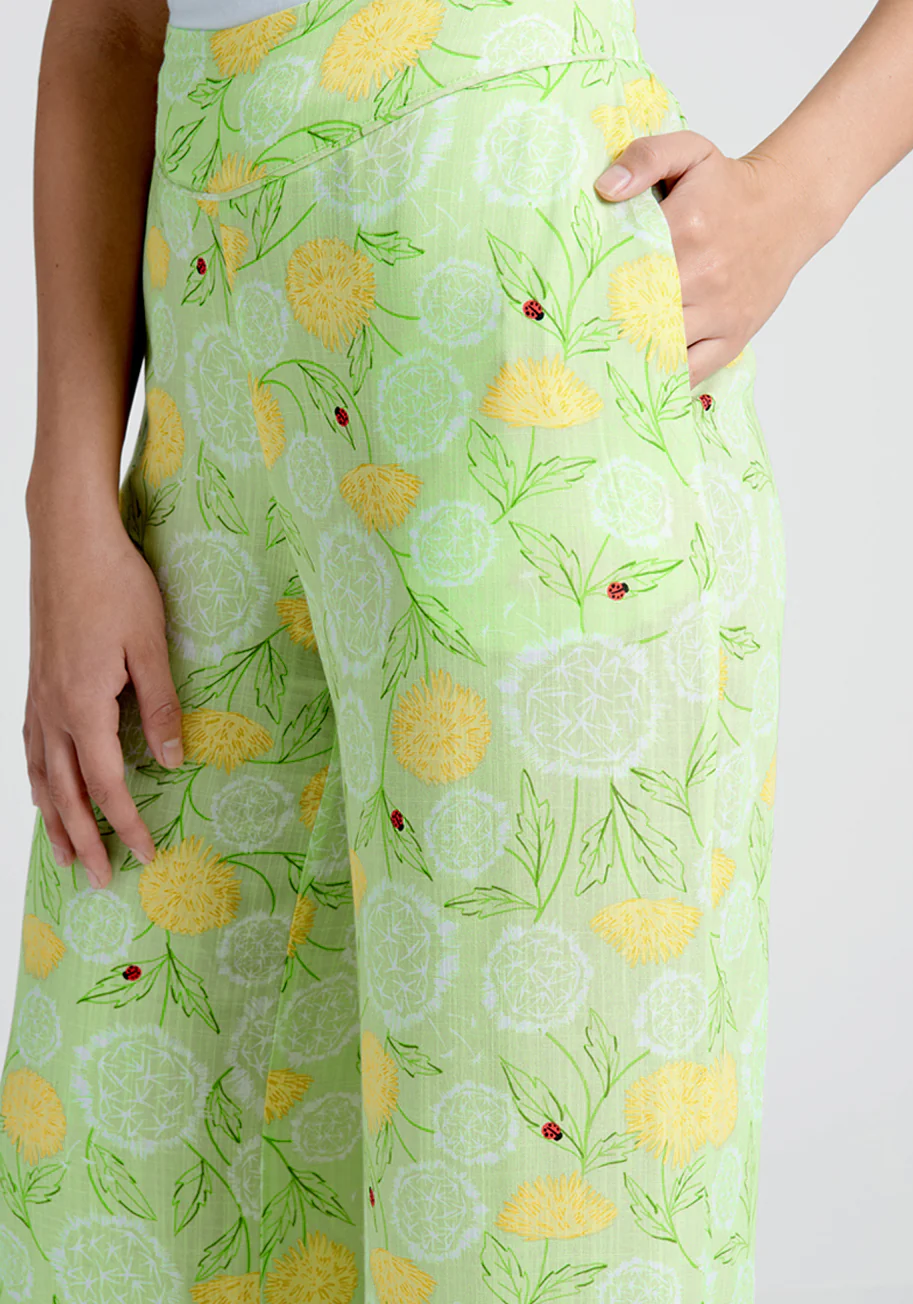 Light Of Day Wide-Leg Pants - Olabens