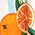 Isnyt x Collectif Orange You Sweet A-Line Skirt - Olabens
