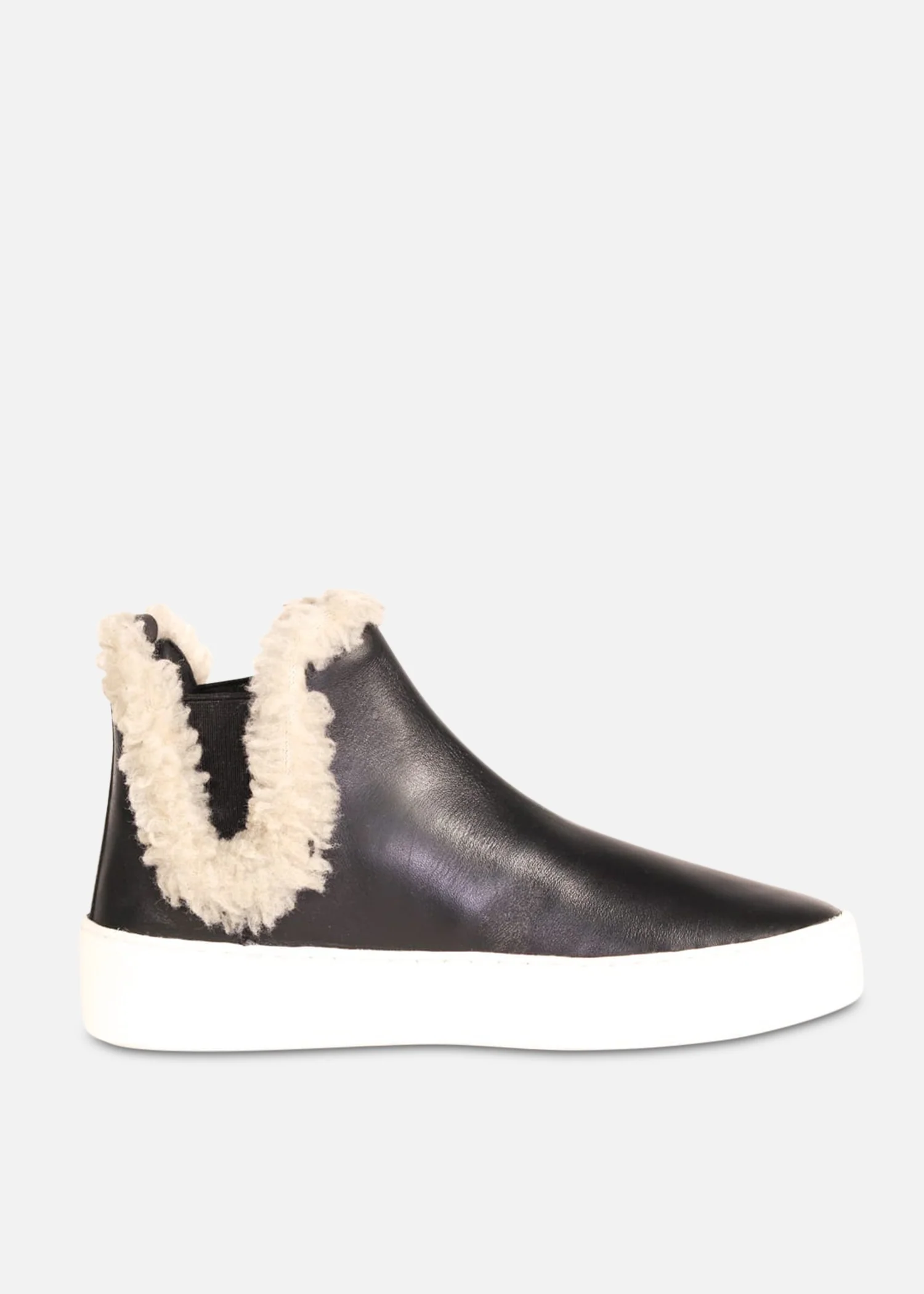 Winston Shearling Detail Sneakers - Olabens