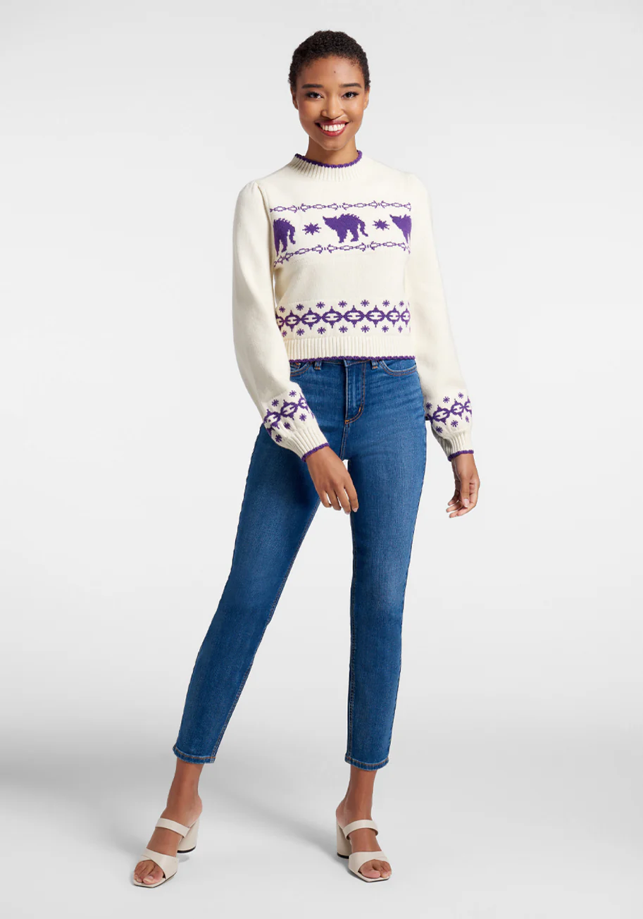 Don't Make Me Mad Mock Neck Sweater - Olabens