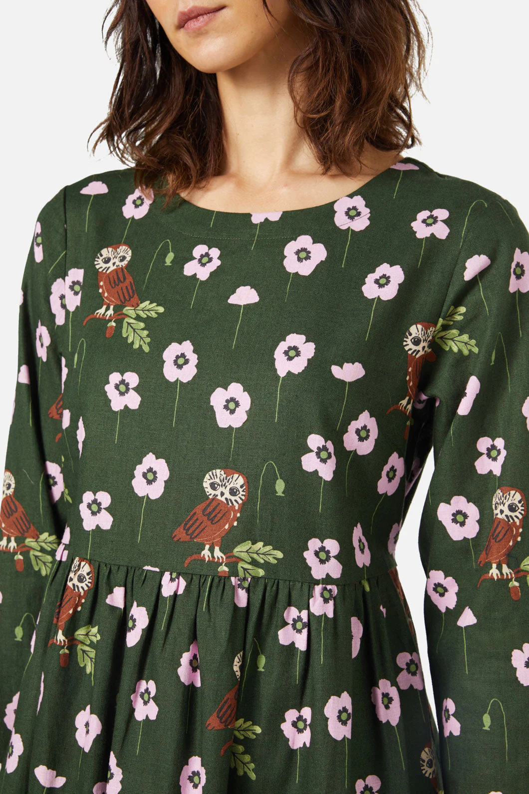 Poppy Owl Mini Dress - Olabens