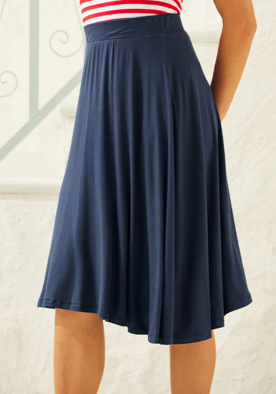 Excellence Attained Knit A-Line Skirt - Olabens