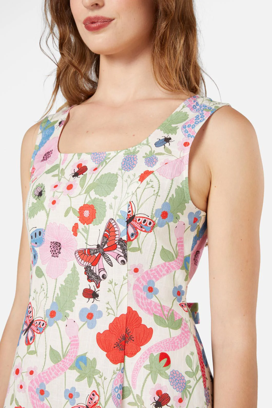 Luna Snake Midi Dress - Olabens