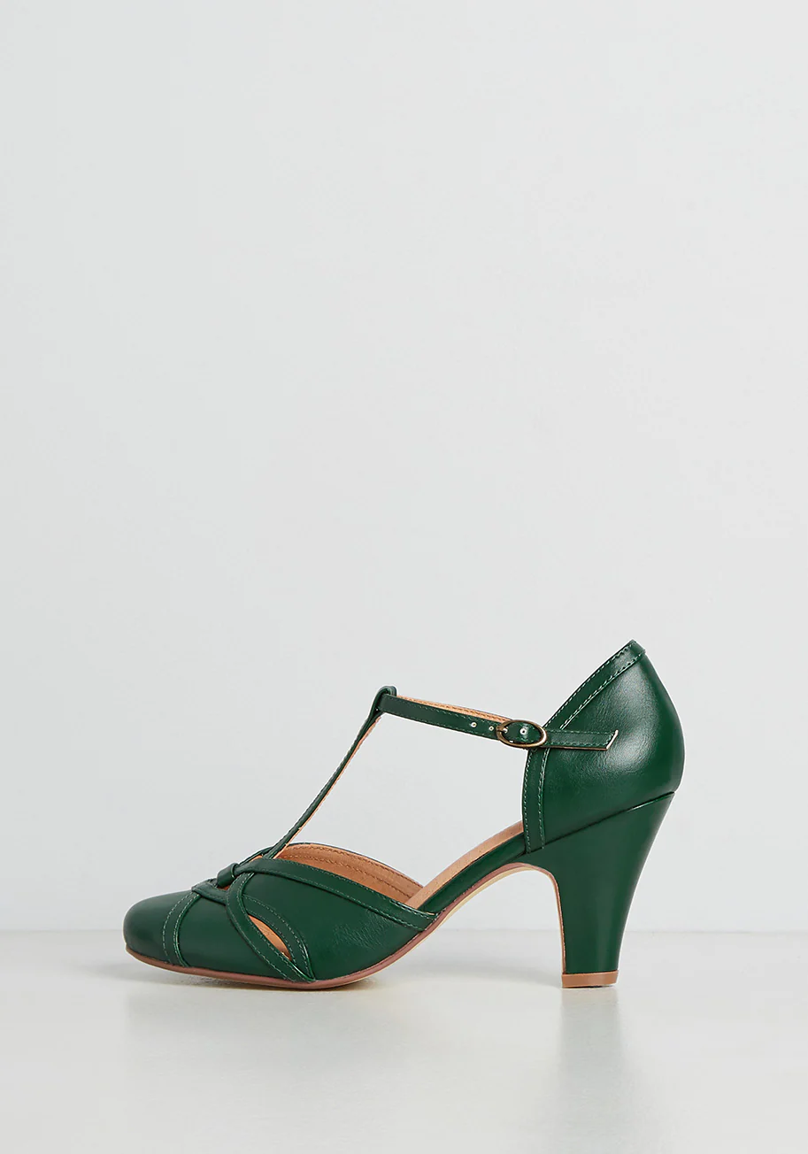 You Take The Lead T-Strap Heel - Olabens
