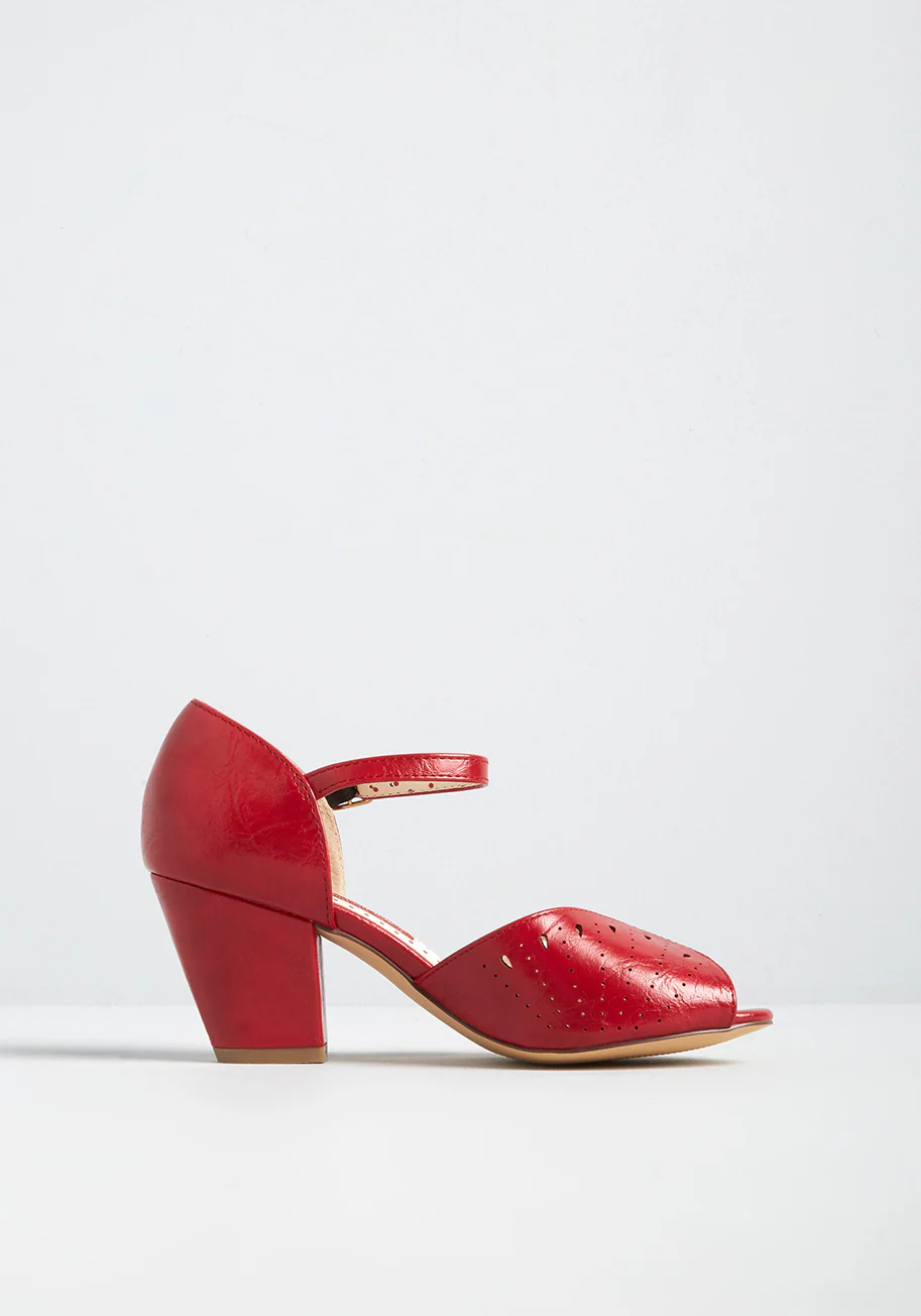 Can't Party Wait Peep-Toe Heel - Olabens