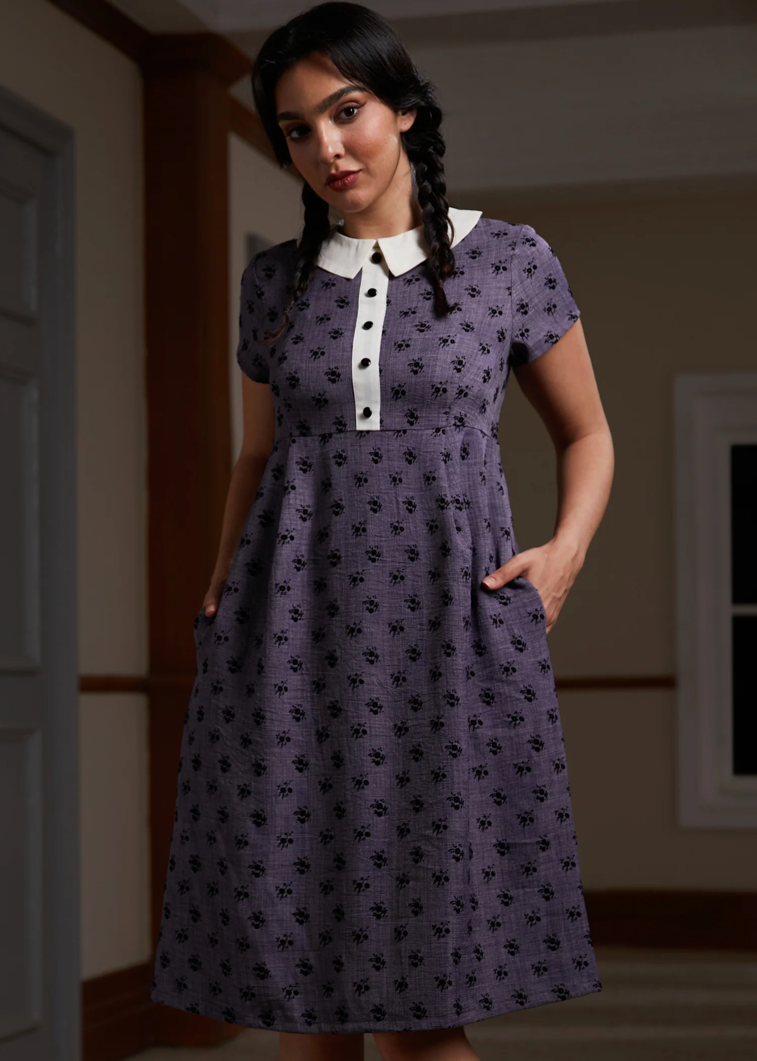 Pretty at the Pumpkin Patch Shirtwaist Dress - Olabens
