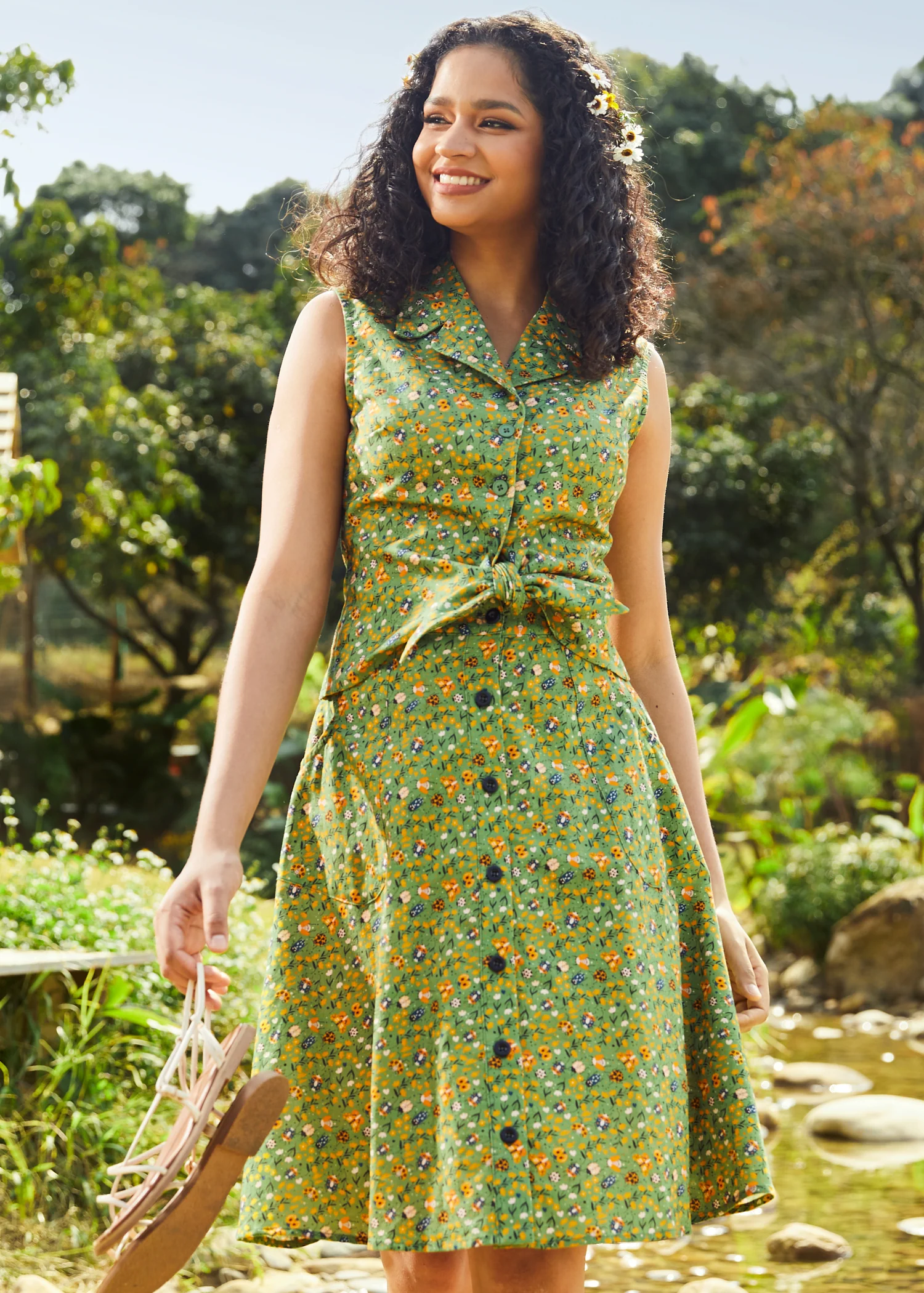 Feel the Morning Breeze Convertible Collar Shirt - Olabens