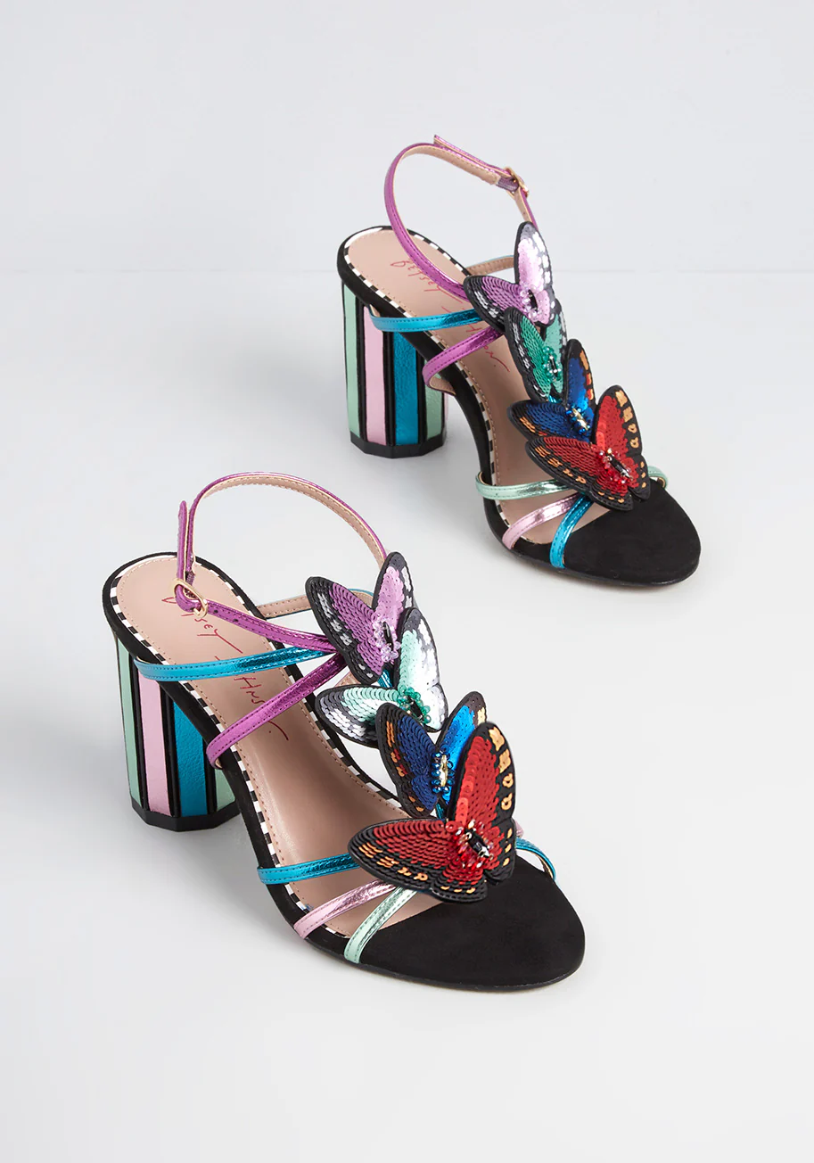 On Butterfly Lane Heeled Sandal - Olabens