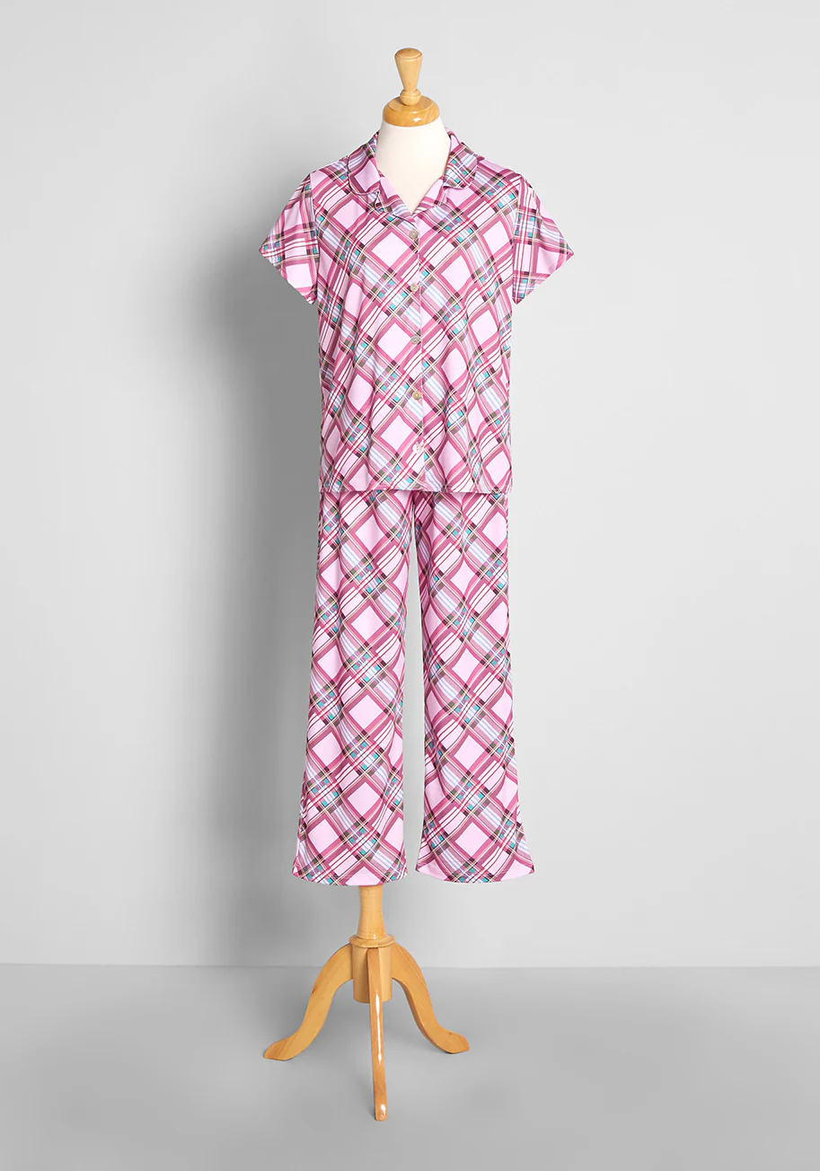 Sugarplum Plaid Dreams Pajama Set - Olabens