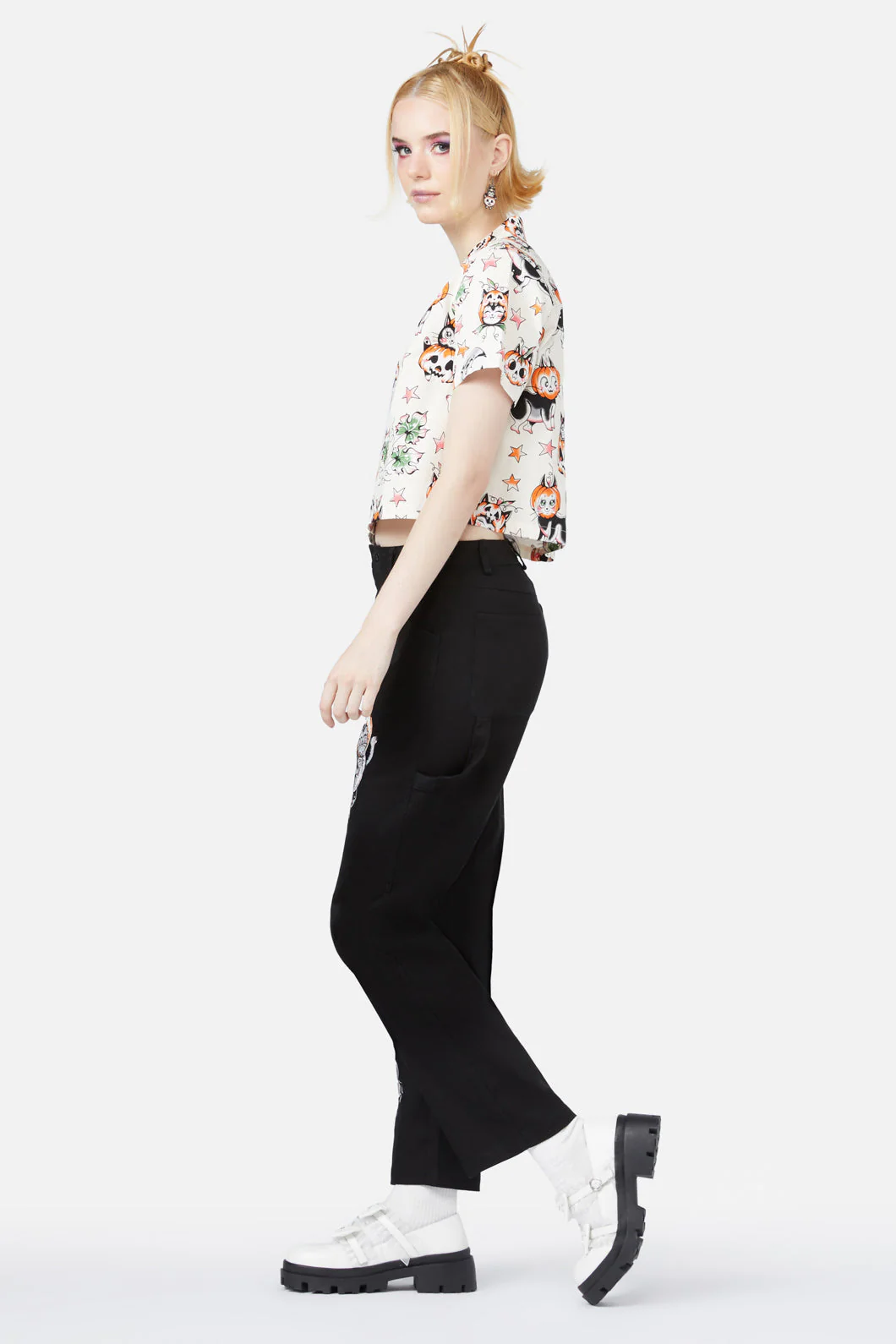 Pumpkin Patch Kitty Blouse - Olabens