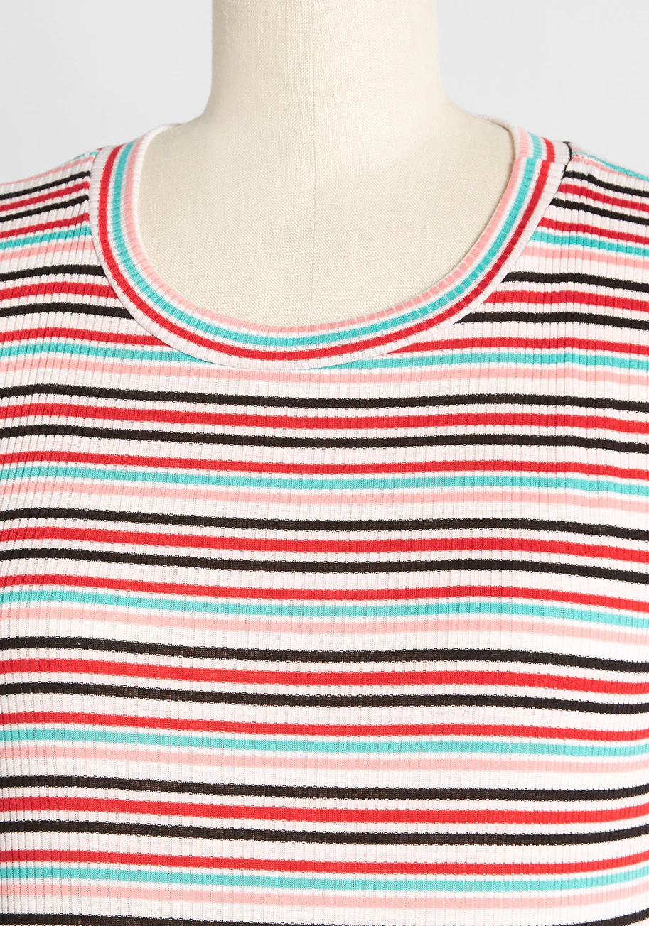 Top Of The Line Striped Tee - Olabens