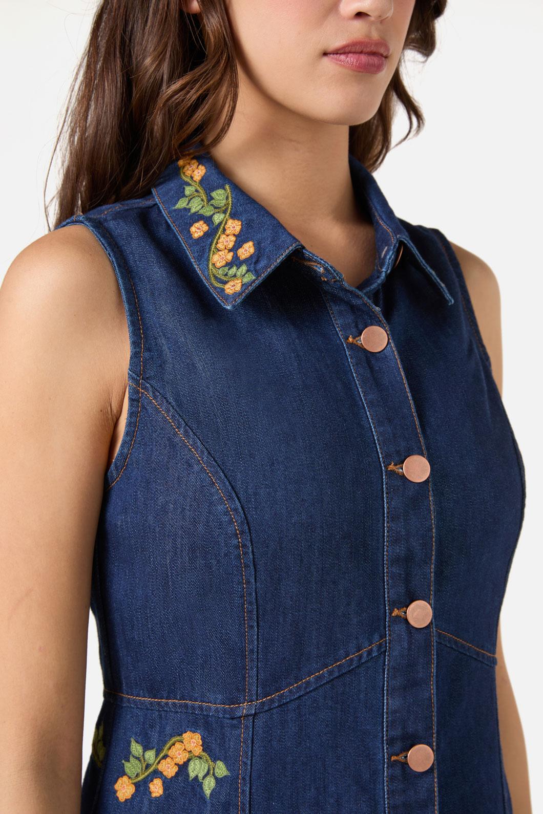 Flower Child Embroidered Dress - Olabens