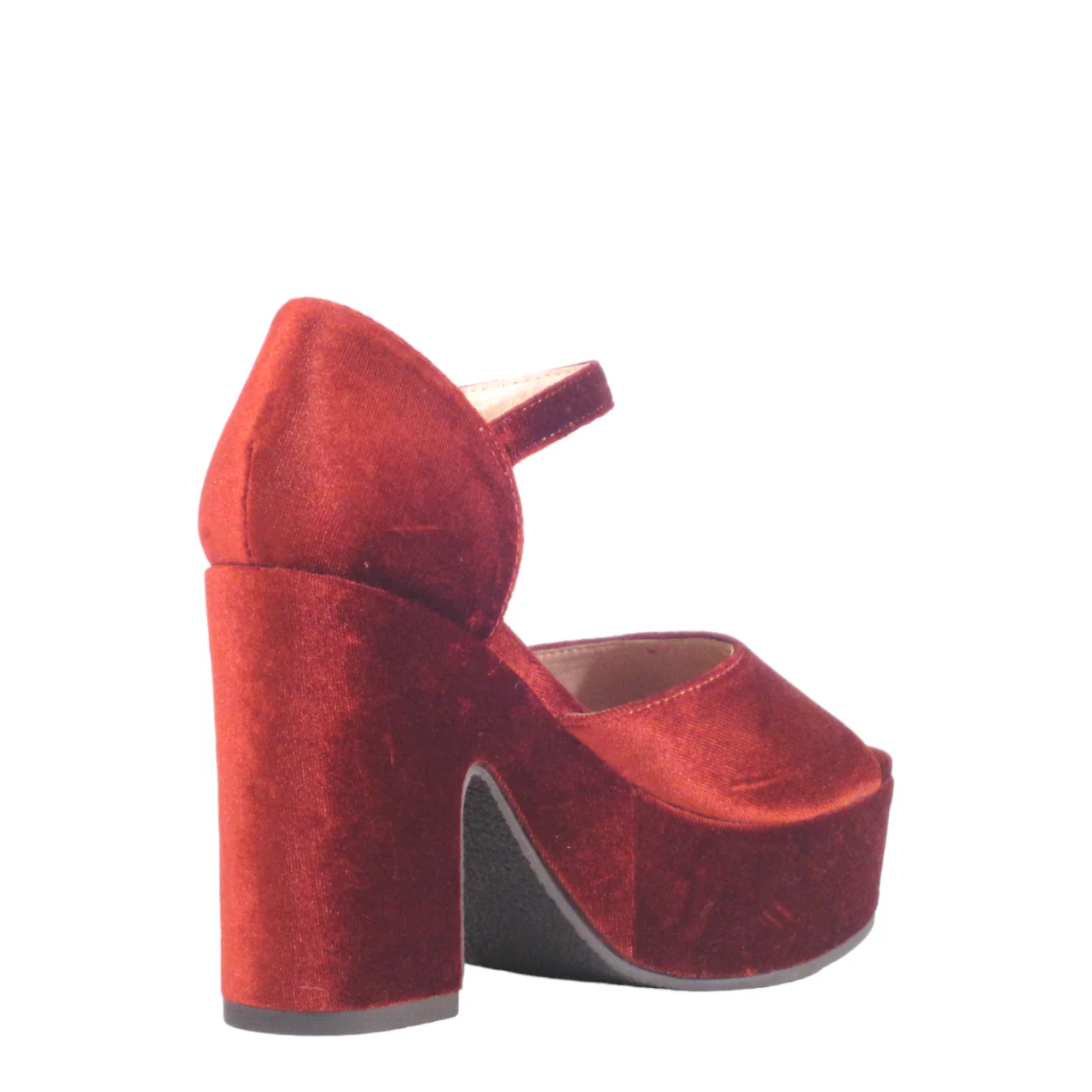 Quill Velvet Platform Heels - Olabens