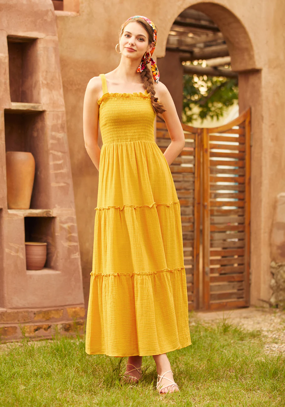 Glimmering Goddess Maxi Dress - Olabens