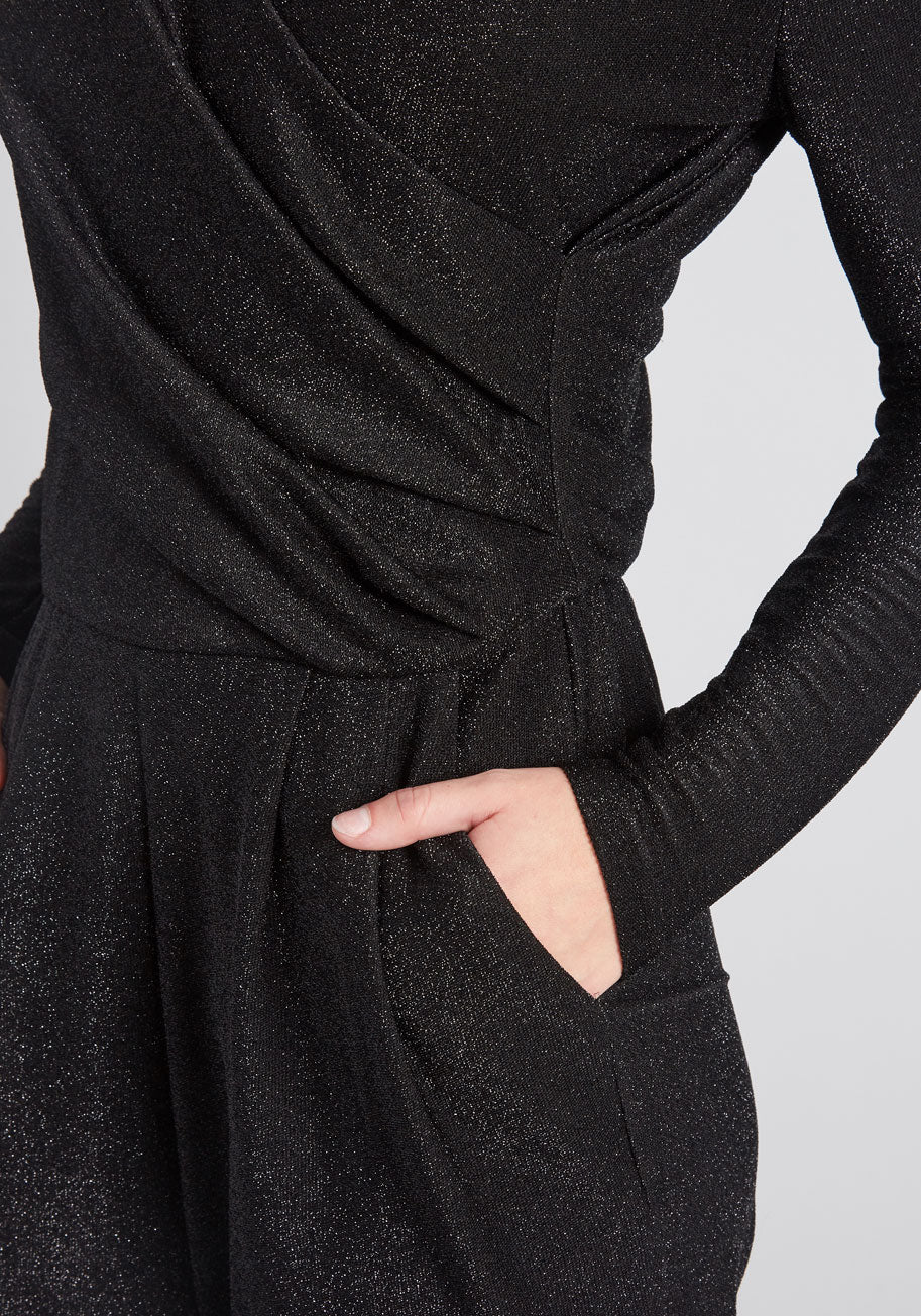 Spied Your Shine Sparkle Jumpsuit - Olabens