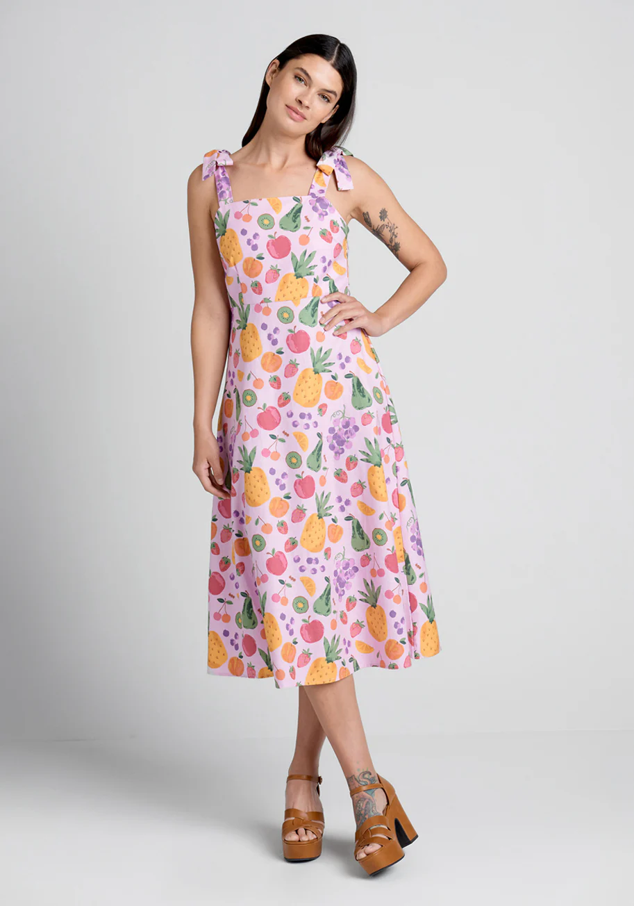 A Fresh Squeeze Midi Dress - Olabens