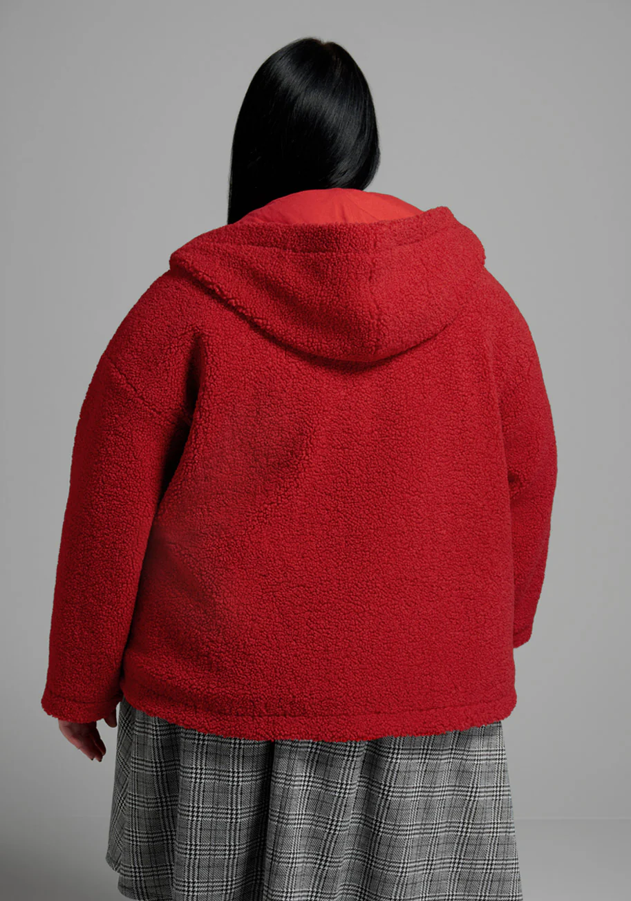 Plush On You Teddy Jacket - Olabens